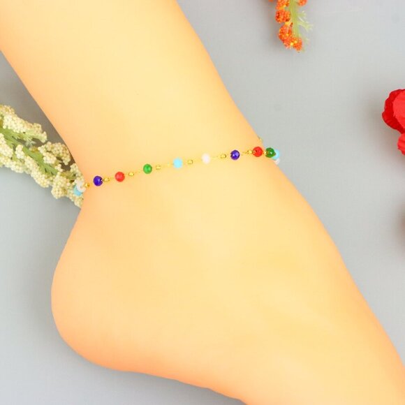 "Handmade Anklet – A Stylish Choice for Women, Thoughtful Gift Idea, EVCH1511 - Picture 7 of 10